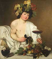 Caravaggio -  Knabe mit Früchtekorb