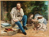 Courbet Gustave - Romafrau mit Kindern
