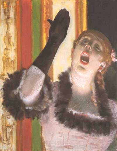 Sängerin im Cafékonzert - Degas Edgar