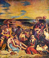 Delacroix Eugène - Die Freiheit auf der Barnkade
