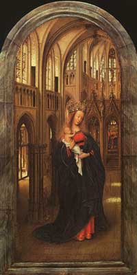 Eyck Jan von - Kreuzigung und Jüngstes Gericht, Diptychon