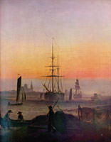 Friedrich Caspar David - Landschaft mit Regenbogen