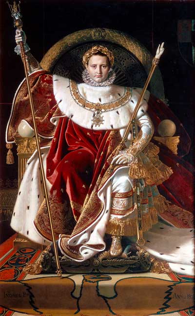 Ingres Jean-Auguste-Dominique - Napoleon I. auf seinem kaiserlichen Thron