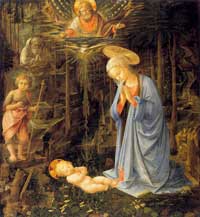 Fra Filippo Lippi - Madonna mit Kind und zwei Engeln