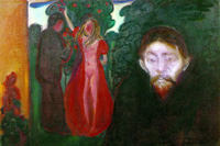 Munch Edvard - Sebstbildnis in der Klink