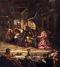 Tintoretto Jakobo - Der Tempelgang Mariens