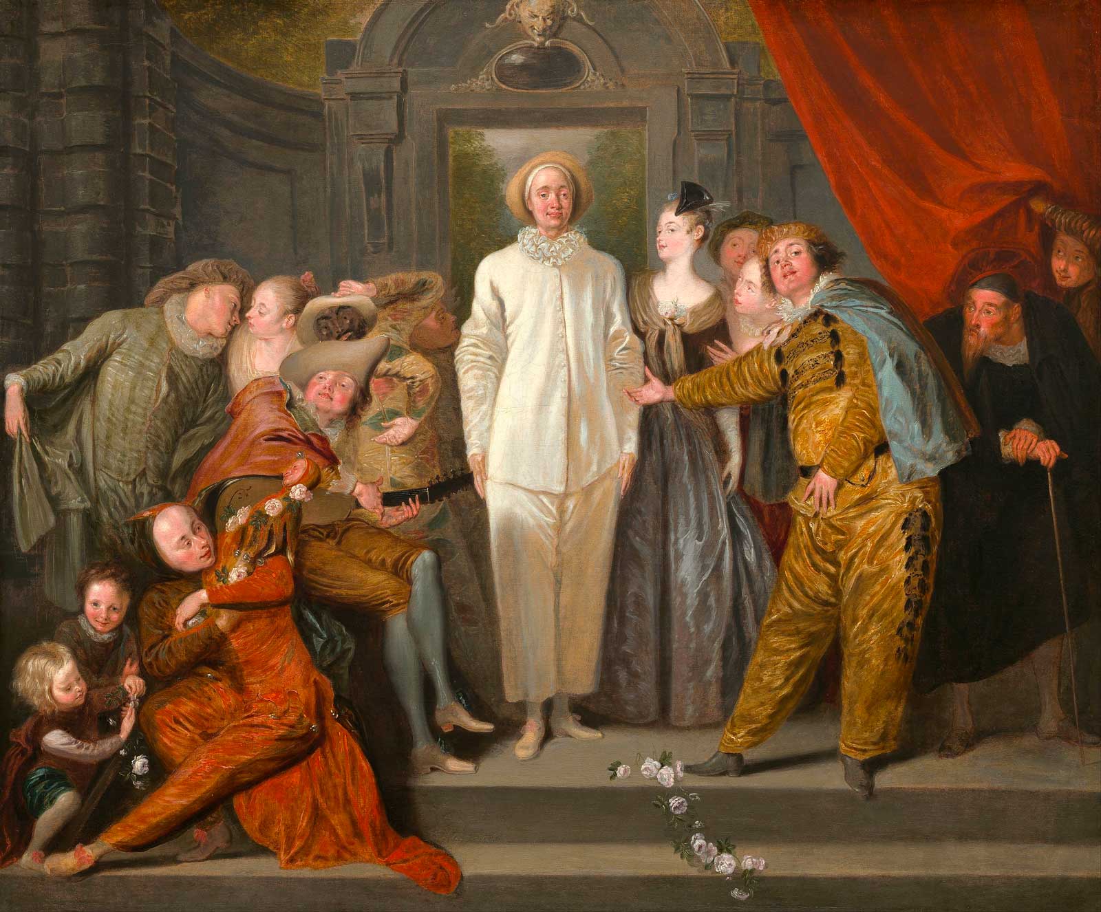 Watteau Antoine - Les Comédiens italiens