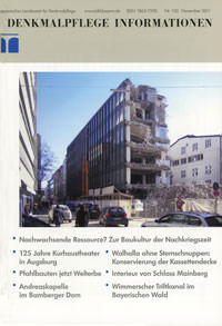 Bayerisches Amt für Denkmalpflege - Denkmalpflege Information 2008/11