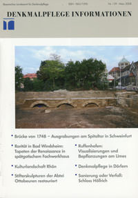 Bayerisches Amt für Denkmalpflege - Denkmalpflege Information 2008/03