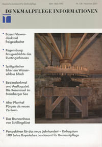 Bayerisches Amt für Denkmalpflege - Denkmalpflege Information 2007/11