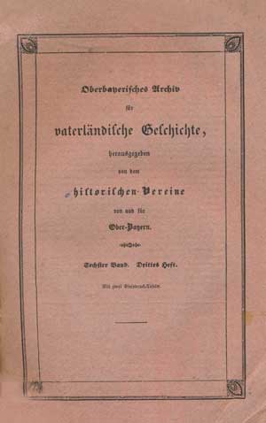 - Oberbayerisches Archiv - Band 006 - 1844