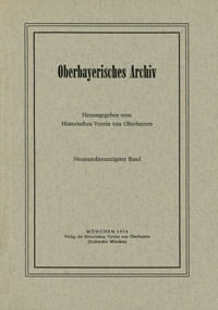 Oberbayerisches Archiv - Band 099 - 1974
