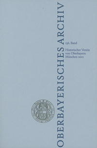  - Oberbayerisches Archiv - Band 136 - 2012
