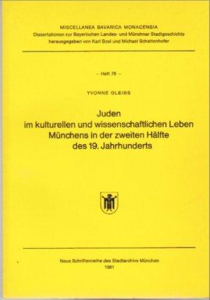 Gleibs Yvonne - Juden im kulturellen und wissenschaftlichen Leben Münchens