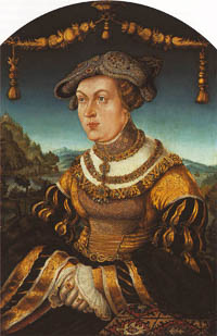 Wertinger Hans - Jacobaea von Baden, Gemahlin Herzog Wilhelm IV.