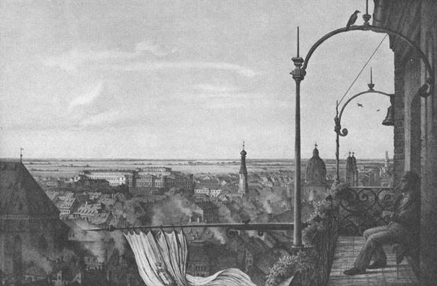 Historische Ansicht: Blick vom Petersturm