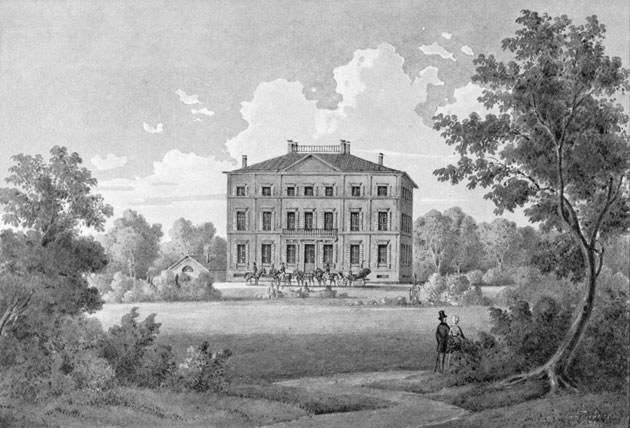 Historische Ansicht: Schloss Biederstein