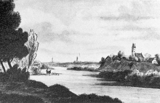 Blick auf Unter- und Oberföhring
