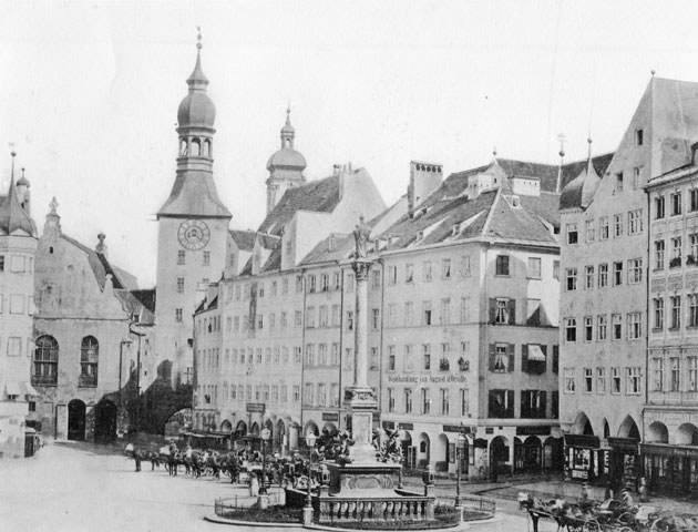 Marienplatz um  1860