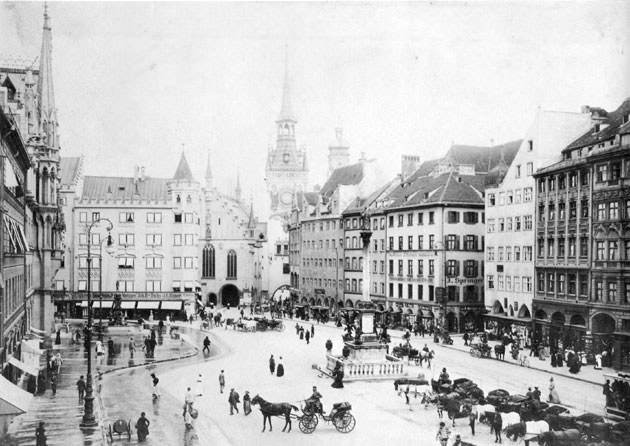 Marienplatz um 1898