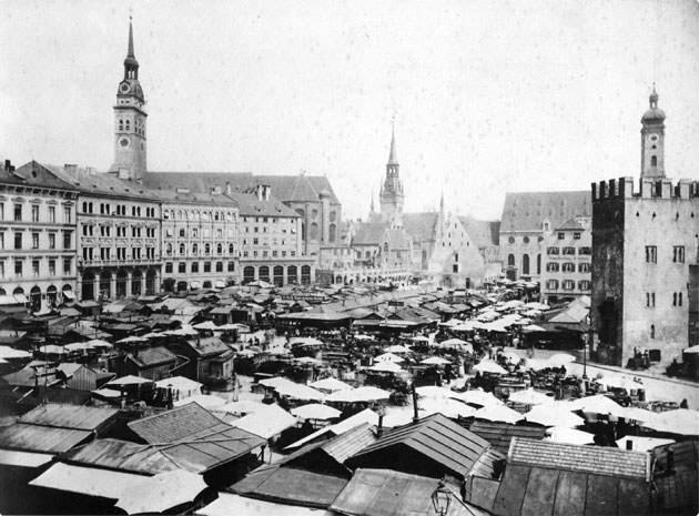 Historische Ansicht: Viktualienmarkt
