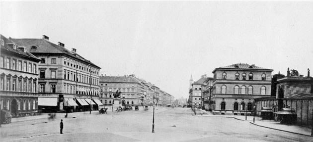 Odeonsplatz und   Ludwigstraße