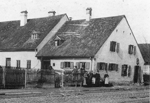 Historische Ansicht: Anwesen am Harras