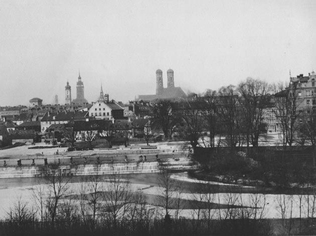 Stadtansicht von der Praterinsel