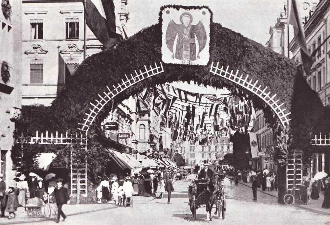 Die Gruppe Verkehr beim 

Festzug 1925