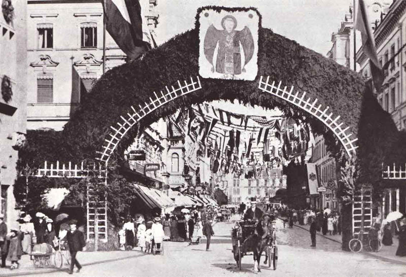 Die Gruppe Verkehr beim 

Festzug 1925