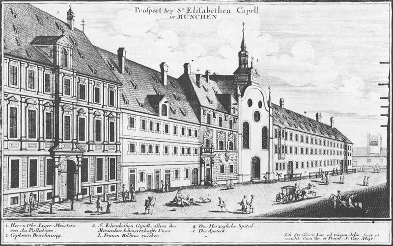 Palais Au, Kapelle St. Elisabeth, Herzogspital