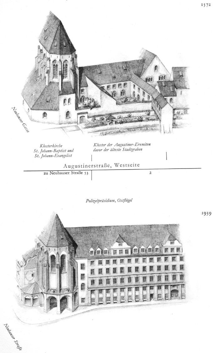 Augustinerstraße, Westseite