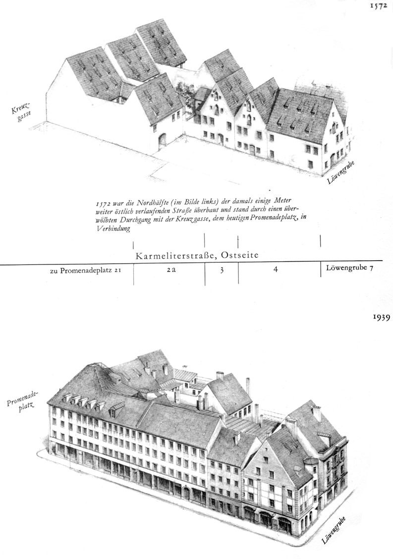 Karmeliterstraße, Ostseite