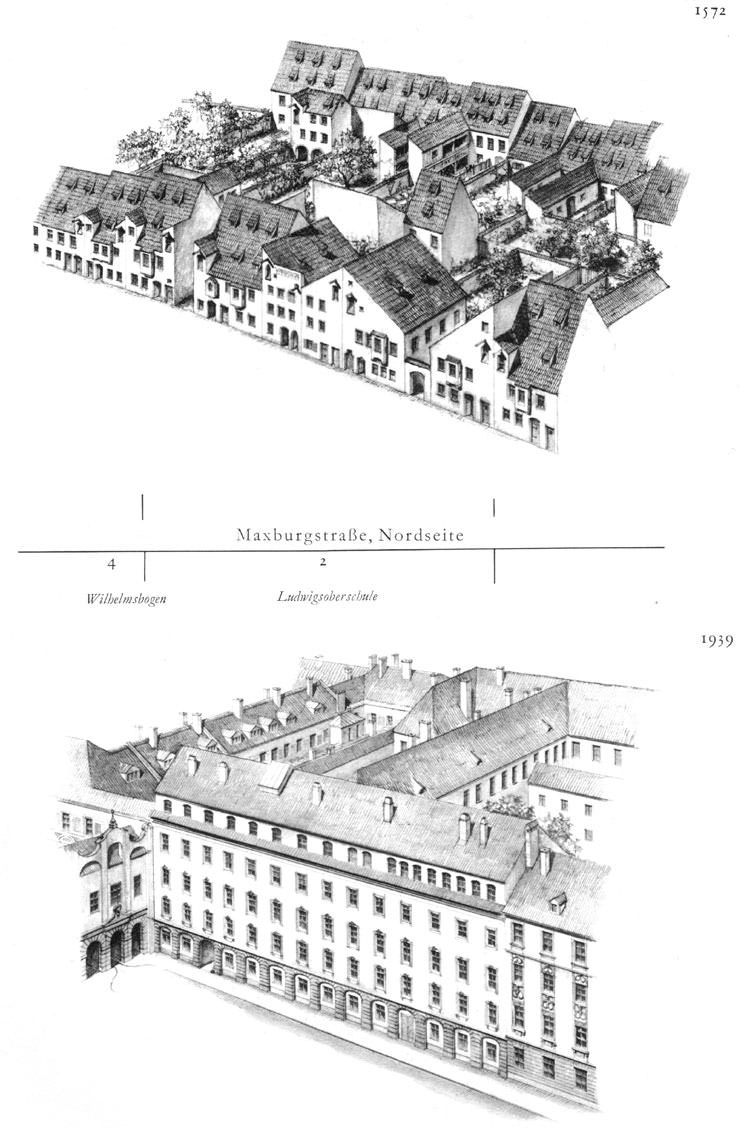Maxburgstraße, Nordseite