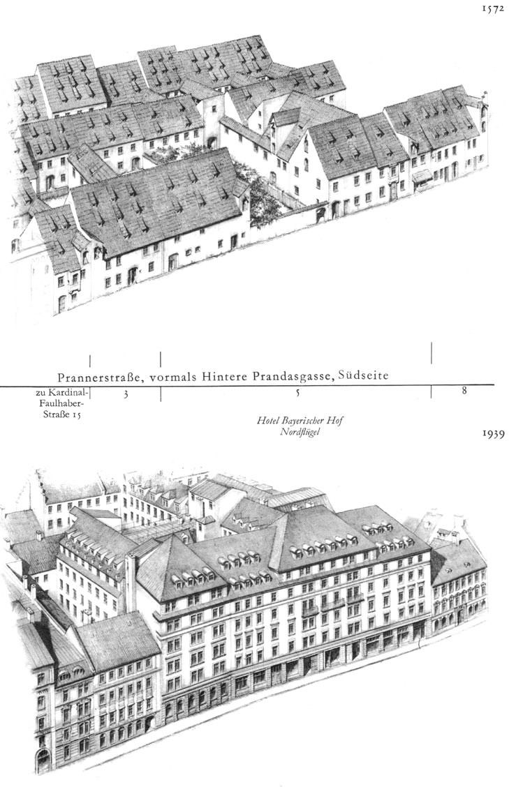 Prannerstraße, Südseite