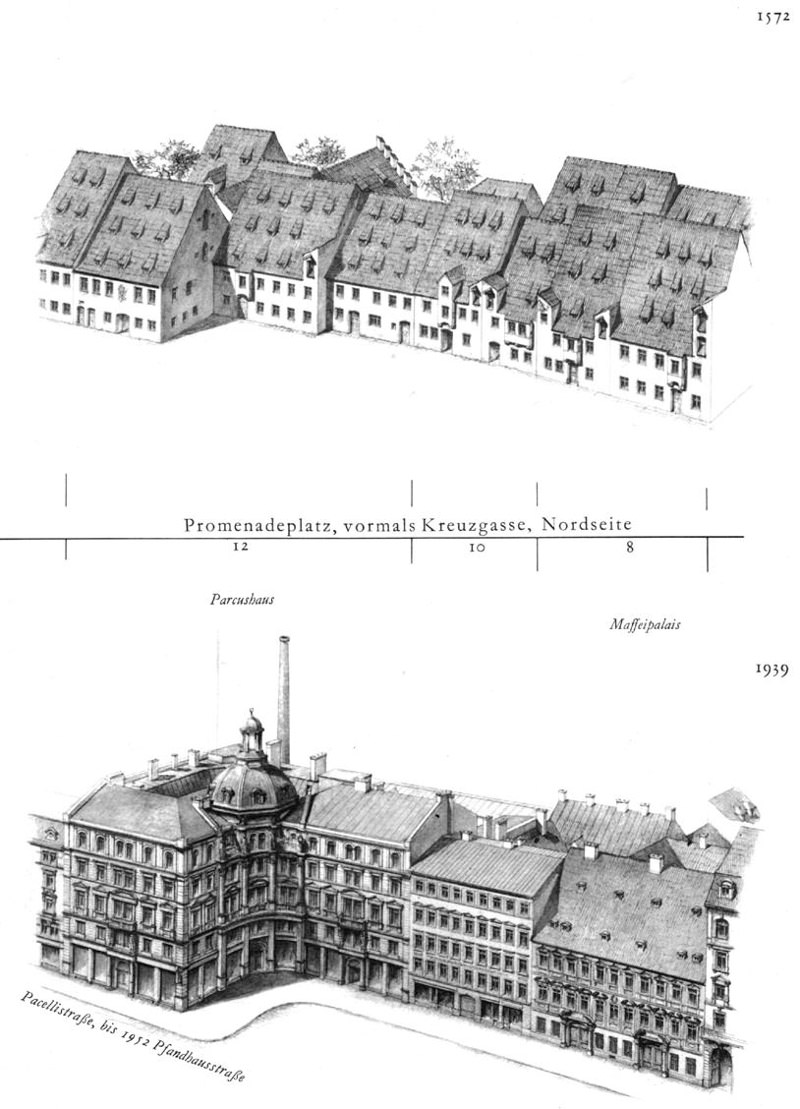 Promenadeplatz, Nordseite