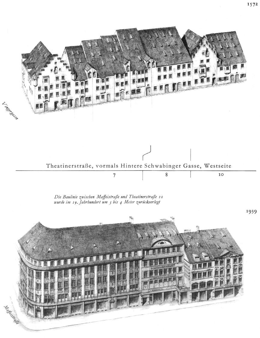 Theatinerstraße, Westseite