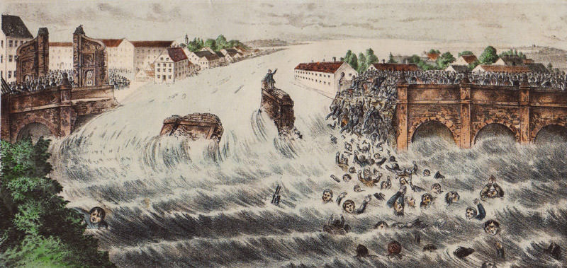Einsturz der Isarbrücke