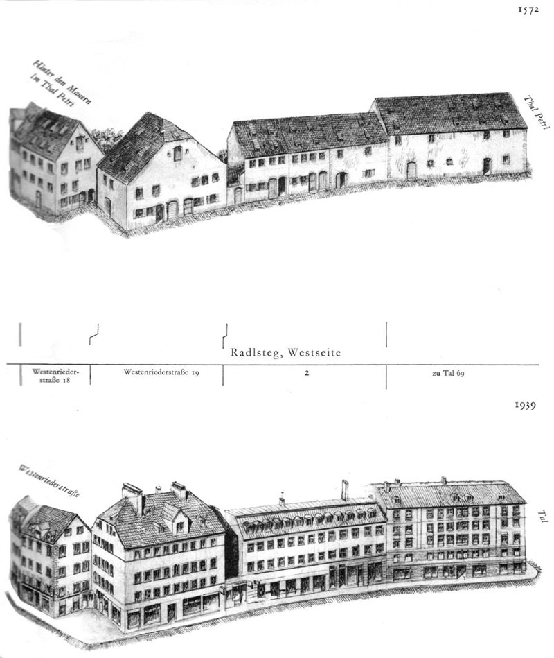 Radlsteg, 

Westseite
