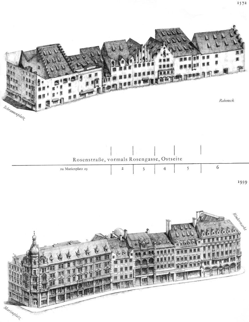 Rosenstraße, Ostseite