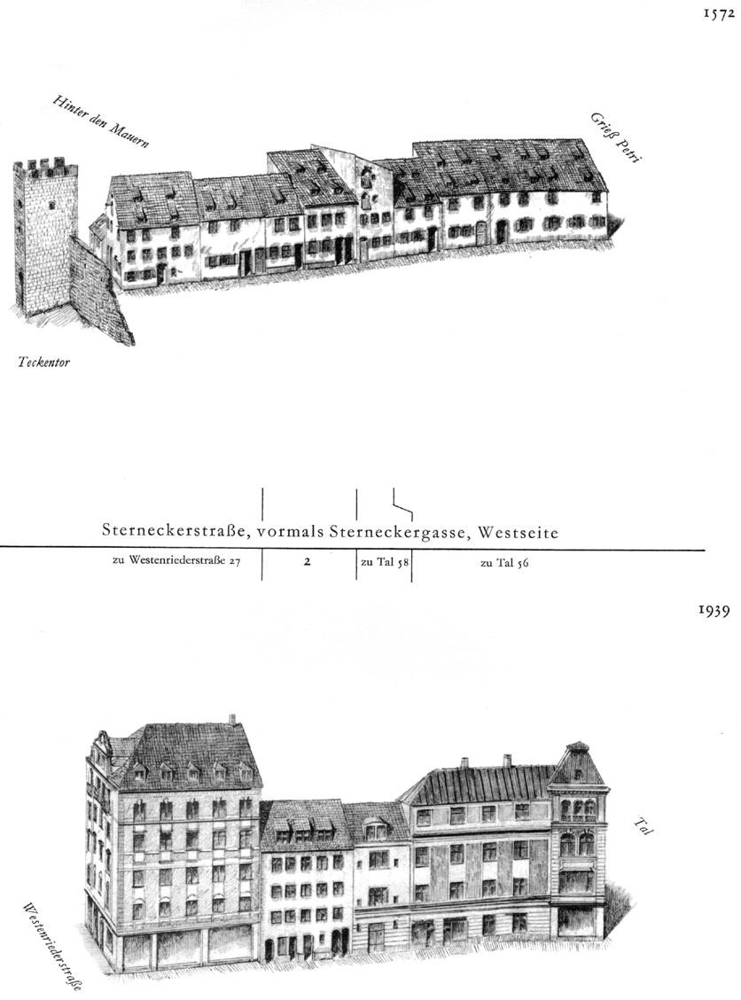 Sterneckerstraße, Westseite