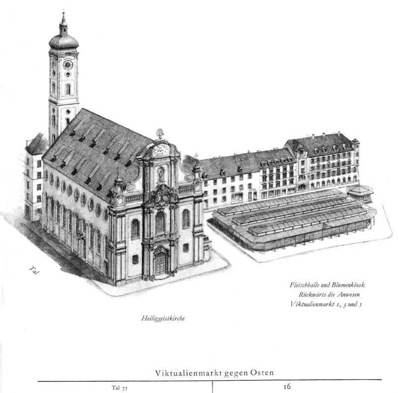 Viktualienmarkt gegen Osten