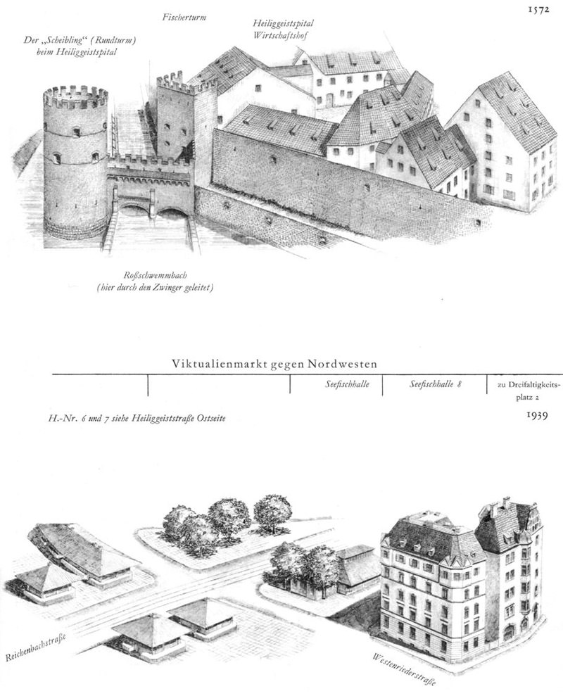 Viktualienmarkt gegen Nordwesten