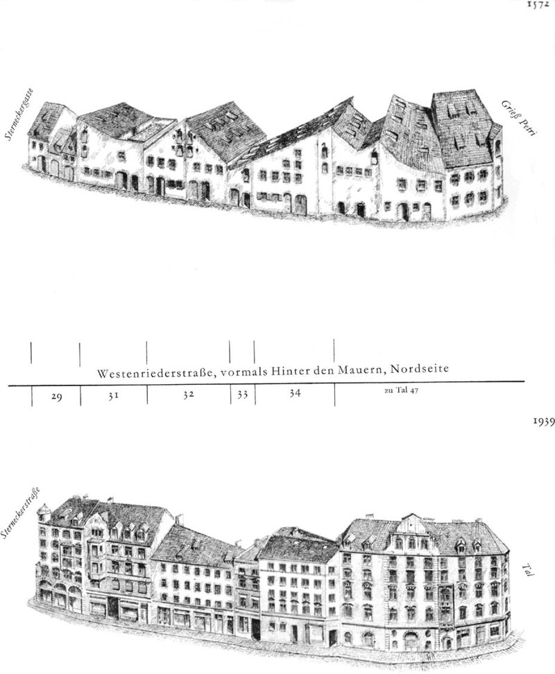 Westenriederstraße, Nordseite