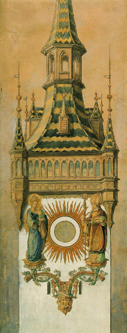 Uhrenbild des Alten Rathausturmes