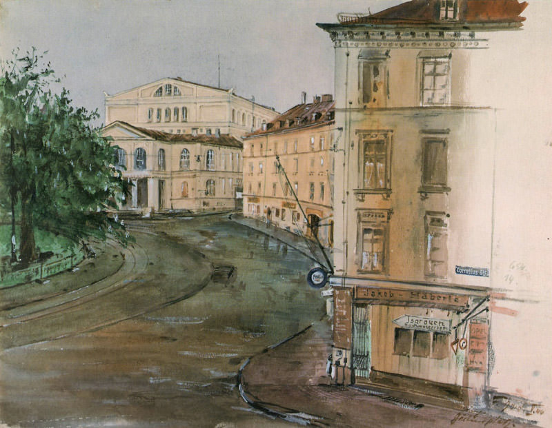 Historische Ansicht: Gärtnerplatz um 1944