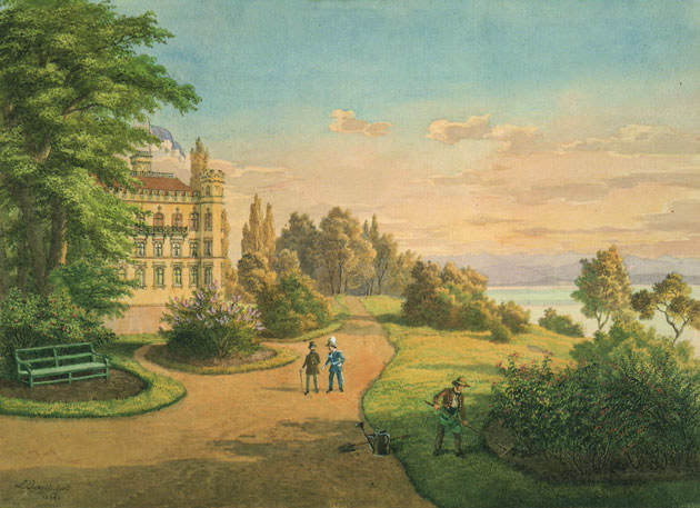 Historische Ansicht: Schloss Berg