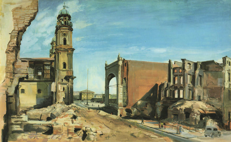 Historische Ansicht: Die Theatinerstraße
