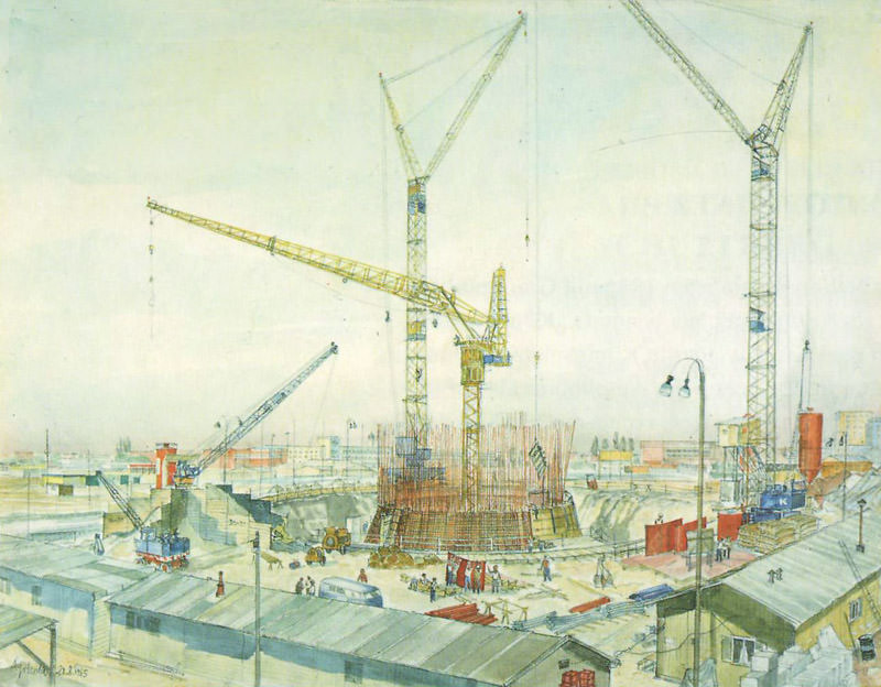 Baustelle 

des Olympiaturm