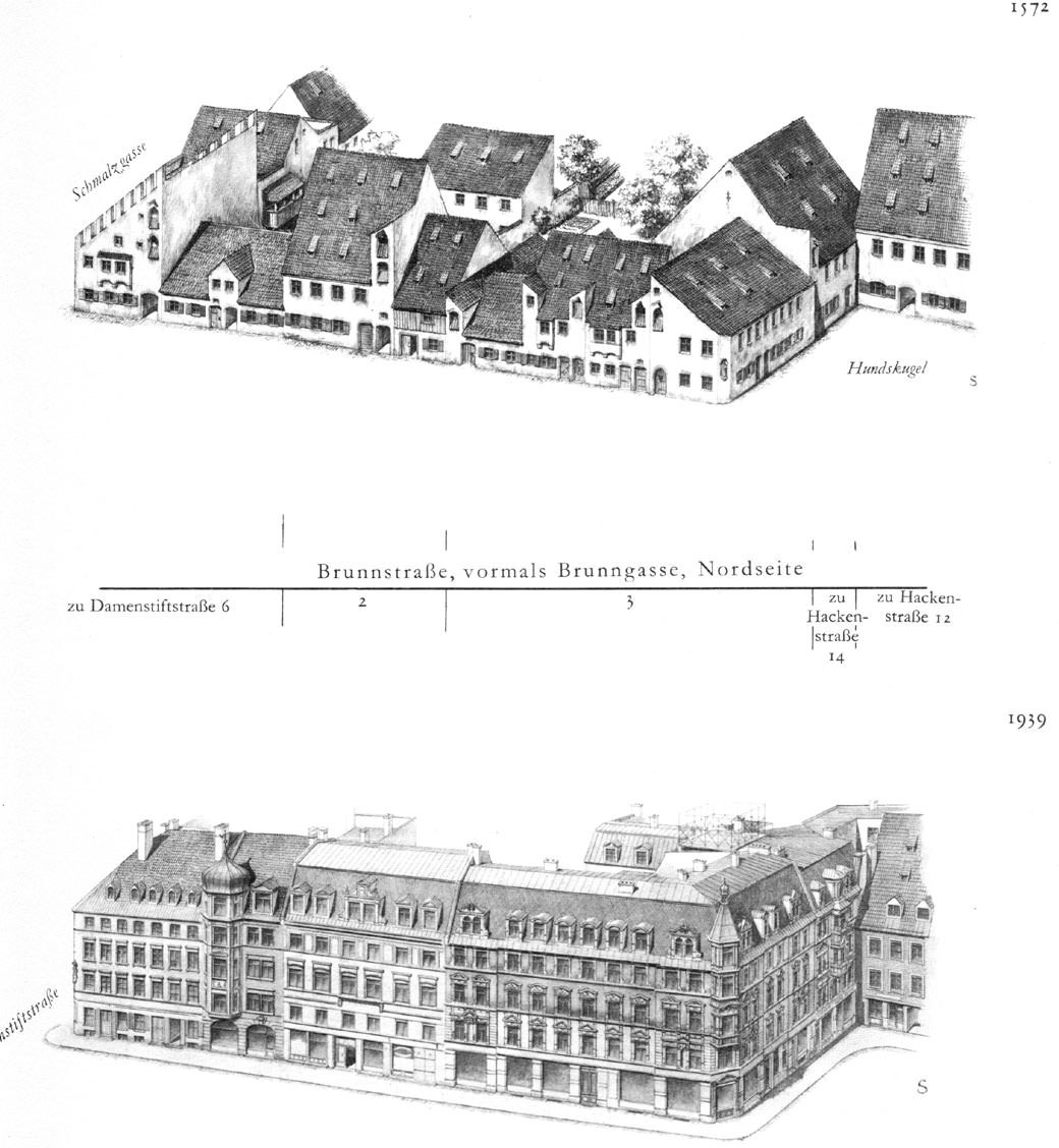 Brunnstraße, Nordseite